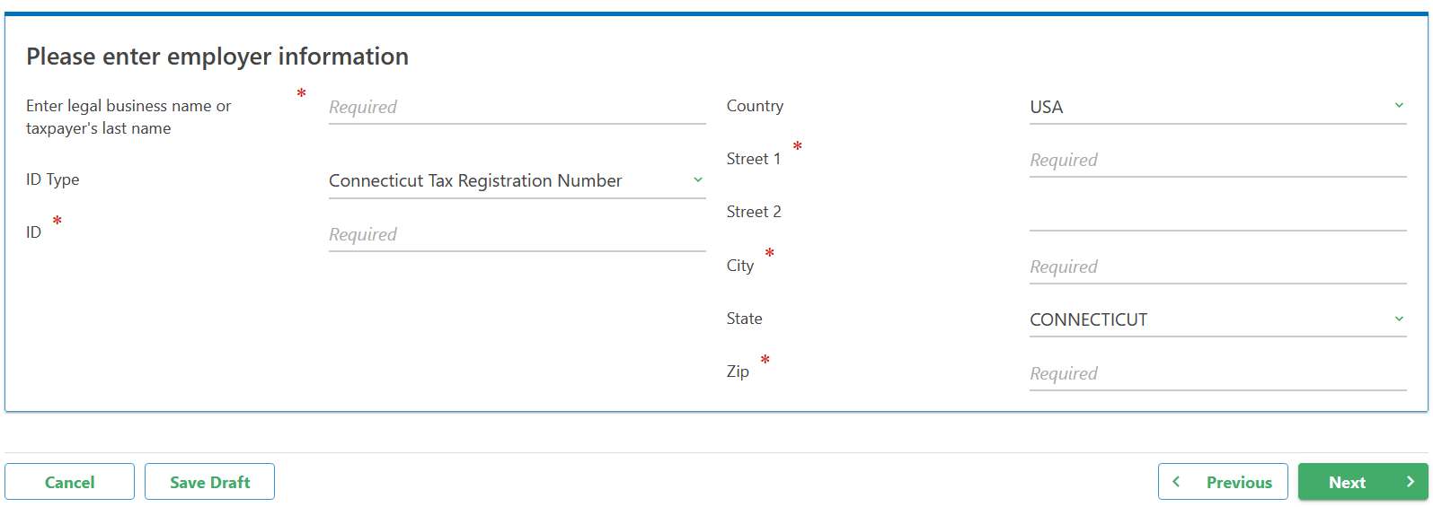 Employer Information